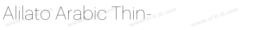 Alilato Arabic Thin字体转换 Alilato Arabic Thin字体转换